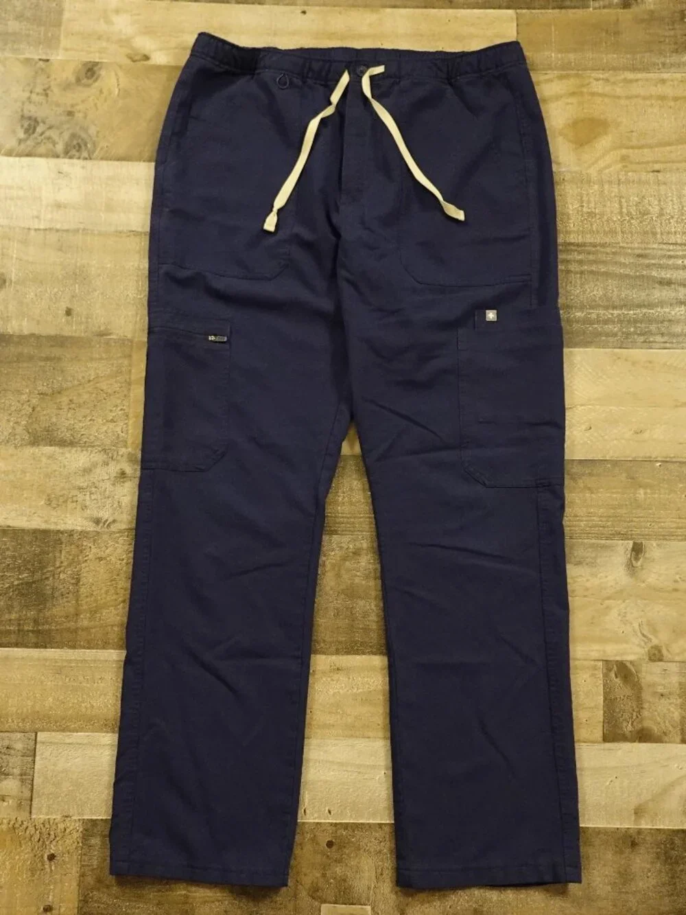 FIGS Cairo Cargo Scrub Pants Men’s‎ Large Navy Technical Collection Stretch